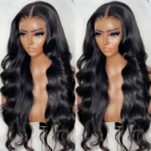 Body Wave Transparent Lace Front Human Hair Wigs