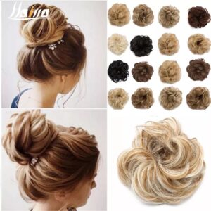 HAIRRO Synthetic Hair Chignons Elastic Scrunchie Hai