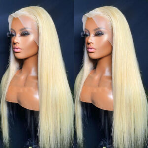 Rosabeauty 30 32 Inch 13x4 Straight 613 Blonde Bone Straight Human Hair Wigs