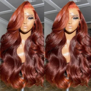 4x4 5x5 Reddish Brown 13x6 Lace Frontal Wig 30 40 Inch Body Wave Human Hair Wigs 13x4 Hd Lace Front Wig For Women Pre Plucked