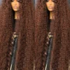 Deep Curly Wigs Human Hair Chocolate Brown 13x4 13x6 Hd Lace Frontal Wig Colored Water Wave Lace Front Wig for Women 30 36 Inch