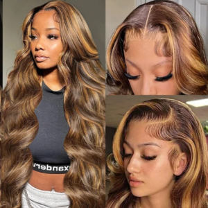 30 38 Inch Highlight Wig Human Hair Colored Body Wave Hd Lace Frontal Wig Honey Blond Lace Front Wigs Human Hair