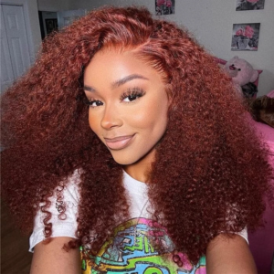 Brazilian Kinky Curly Lace Front Human Hair Wig Transparent 13x4 Colored Lace Frontal Wig Human Hair 4x4 5x5 Lace Closure Wigs